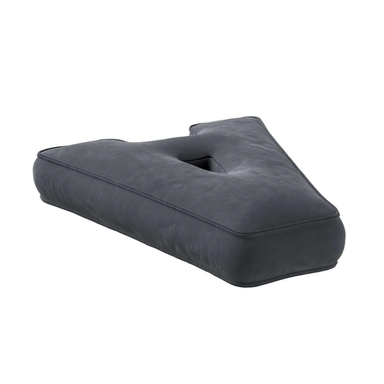 Letter Kussen - Velvet - Grijs - Afbeelding 2