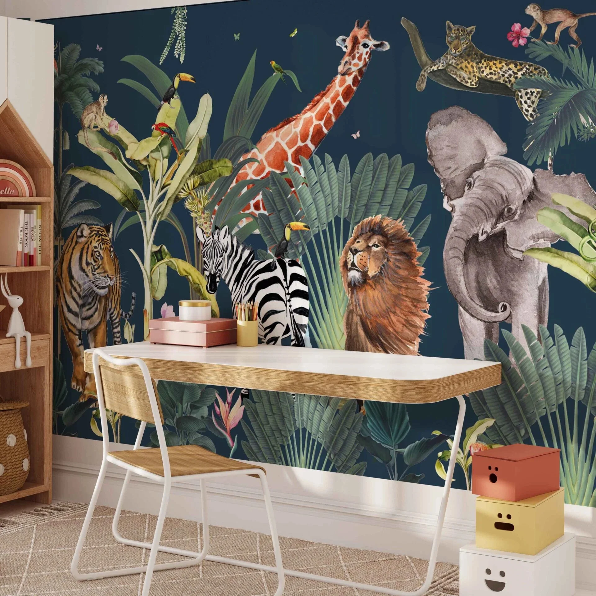 Fleur des Fleurs – Behang – Animal Parade