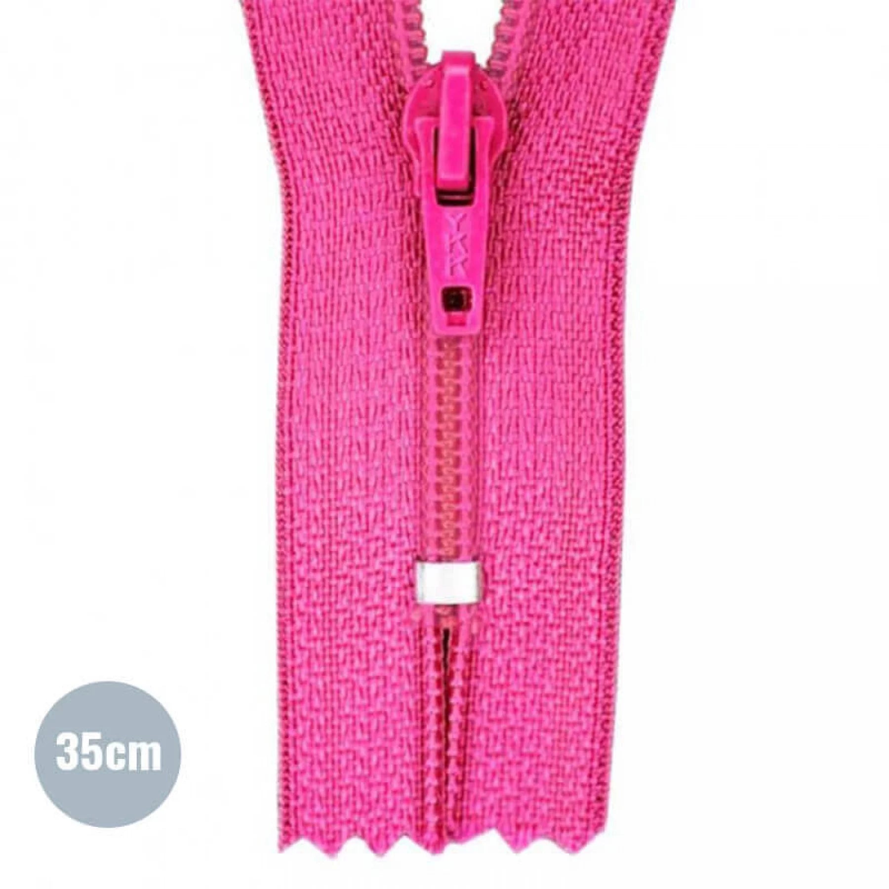 Japonrits YKK Fuchsia 35CM Nylon Niet Deelbaar