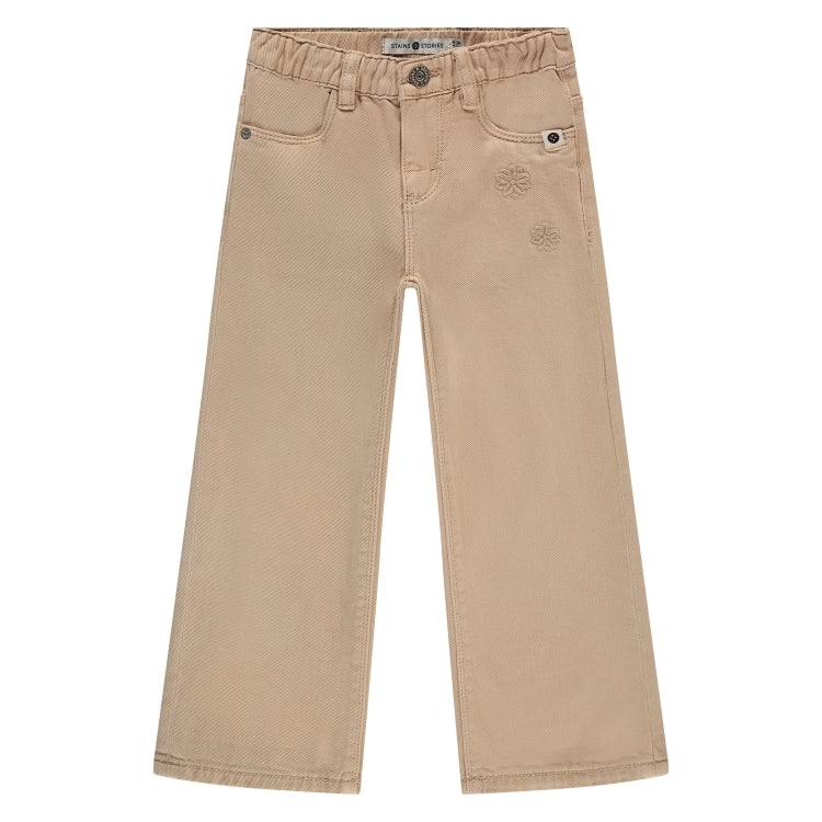 Stains & Stories – Girls – Broek – Wide Leg – Beige