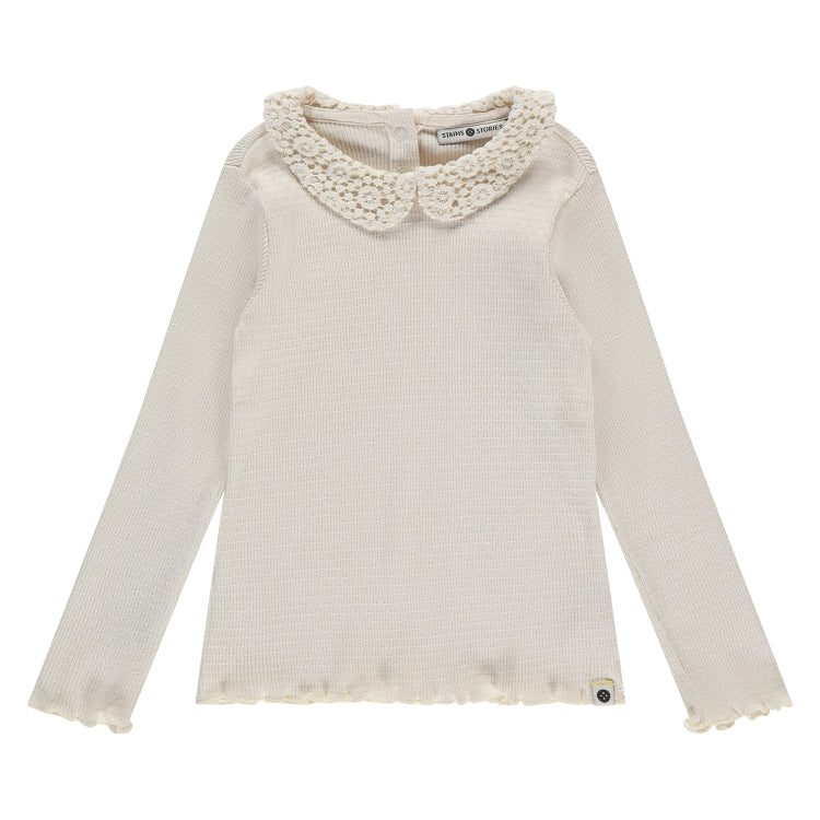 Stains & Stories – Girls – Longsleeve – Ivory