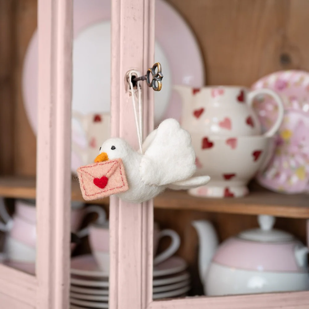 Sjaal met verhaal – Hanger – Duif –  Love is in the Air