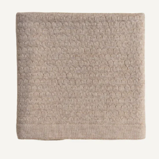 Hvid – Deken – Merino wol – Frankie – Sand