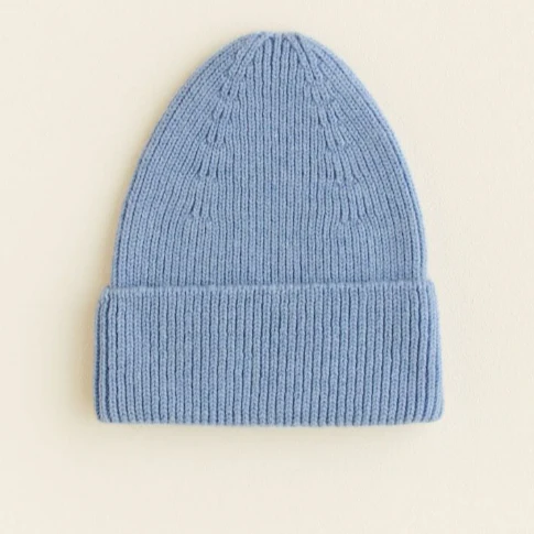 Hvid – Mutsje – Beanie Fonzie – Light Blue