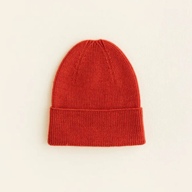 Hvid – Mutsje – Beanie Fonzie – Red