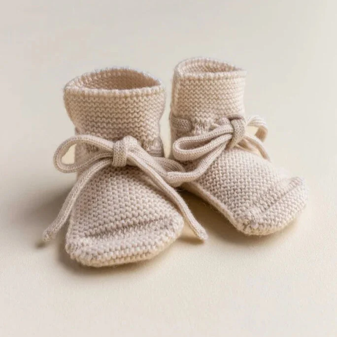 Hvid – Booties – Cream