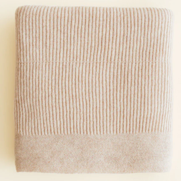 Hvid – Deken – Merino wol – Gaston – Soft Beige
