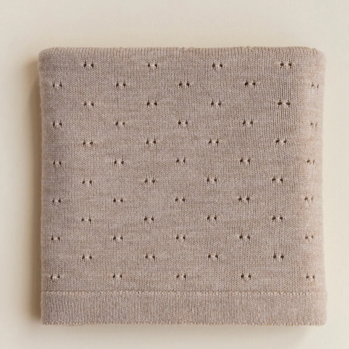 Hvid – Deken – Merino wol – Bibi – Sand
