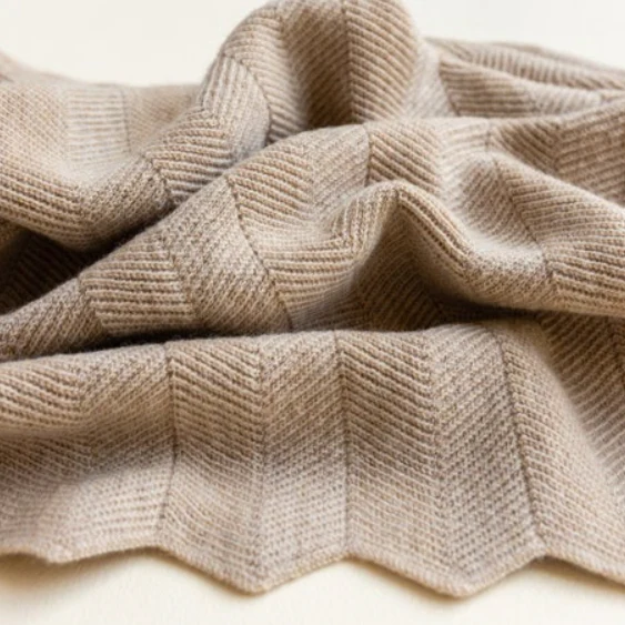 Hvid – Deken – Merino wol – Freddie – Sand