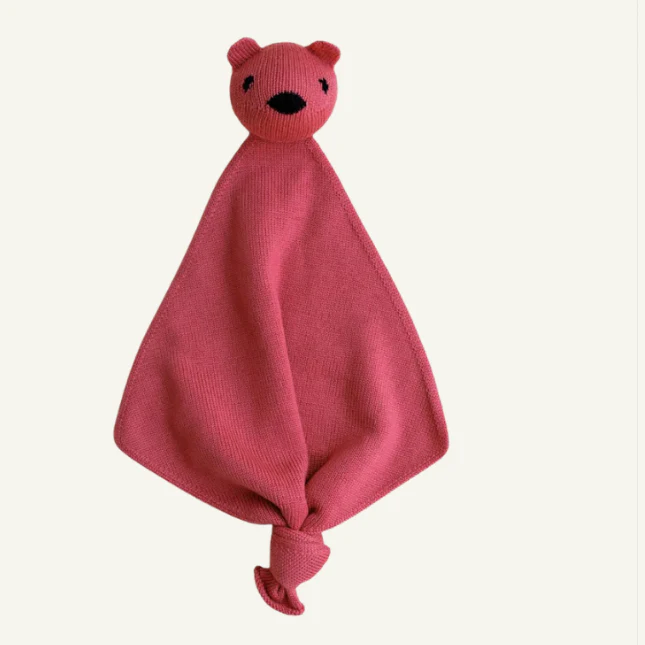 Hvid – Teddy Tokki – Knuffeldoekje – Lollipop – 100% merinowol
