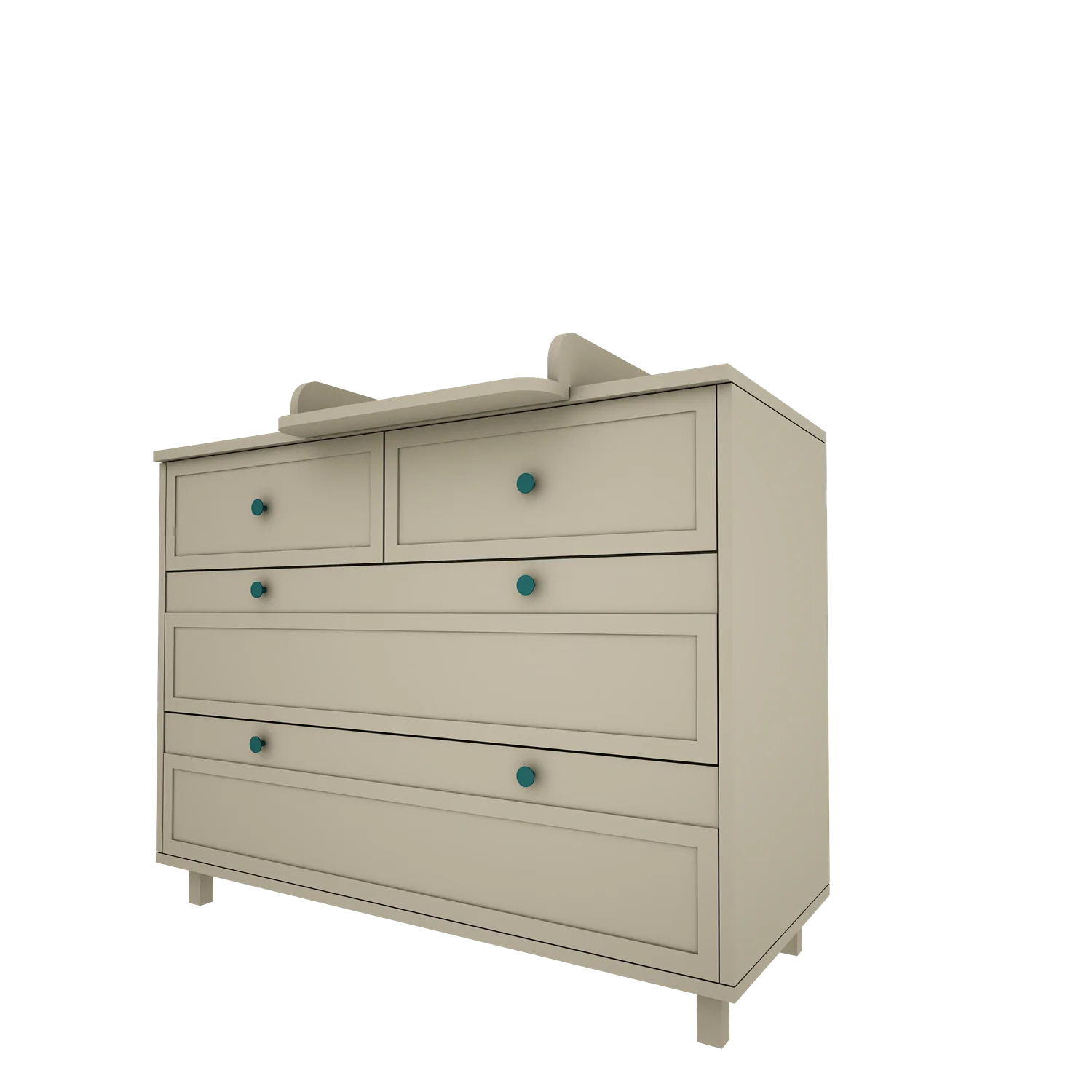 Woodluck – Vintage – Opzetstuk voor commode – Eucalyptus