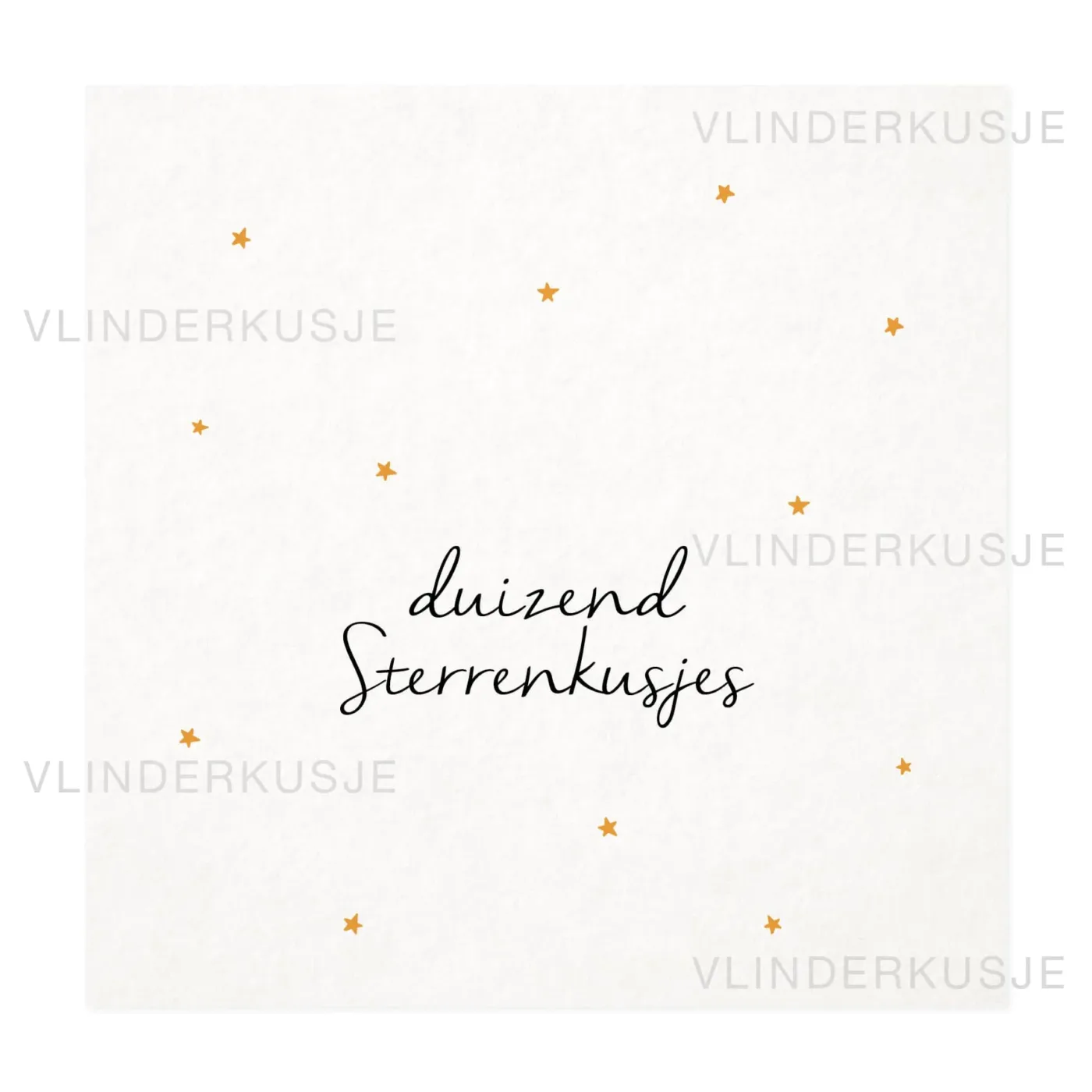 Vlinderkusje – Ansichtkaart  – 1000 sterrenkusjes