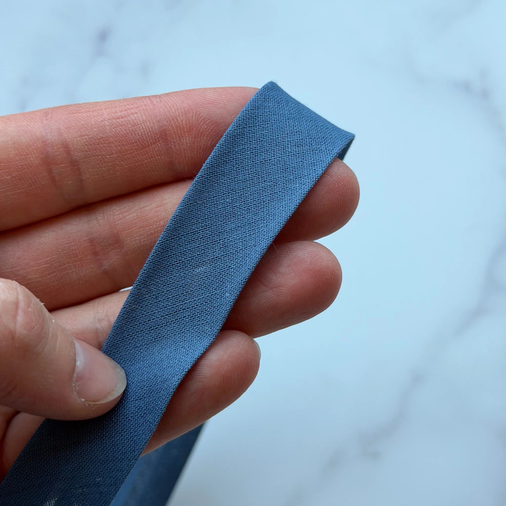 Biaisband Katoen 20mm – Jeans blauw (45569)