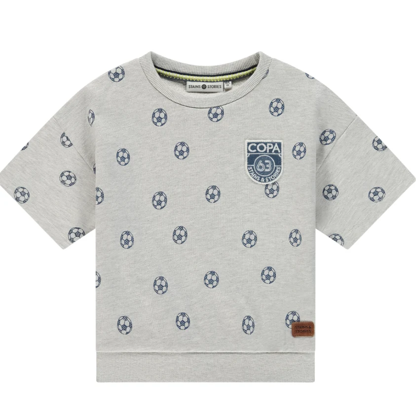 Stains & Stories – Boys – T-shirt – Light Grey