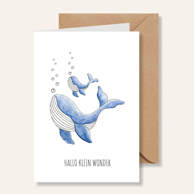 Kaart – Hallo Klein Wonder – Walvissen