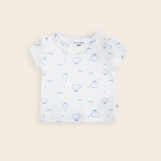 Petite Maison – Kayak – Tshirt – Schelpen Print