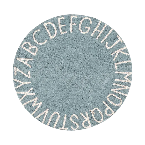 Lorena Canals – Machine wasbaar vloerkleed – ABC – Blue