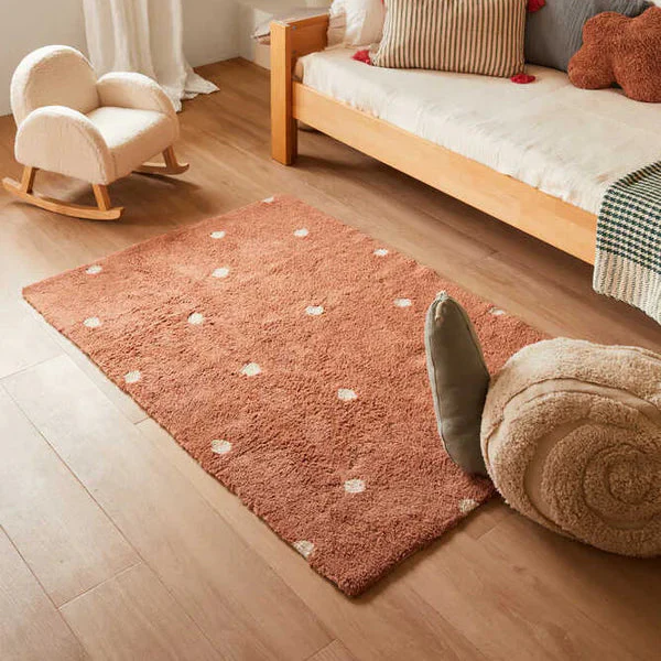 Lorena Canals – Machine wasbaar vloerkleed – 100×150 – Dot Chestnut