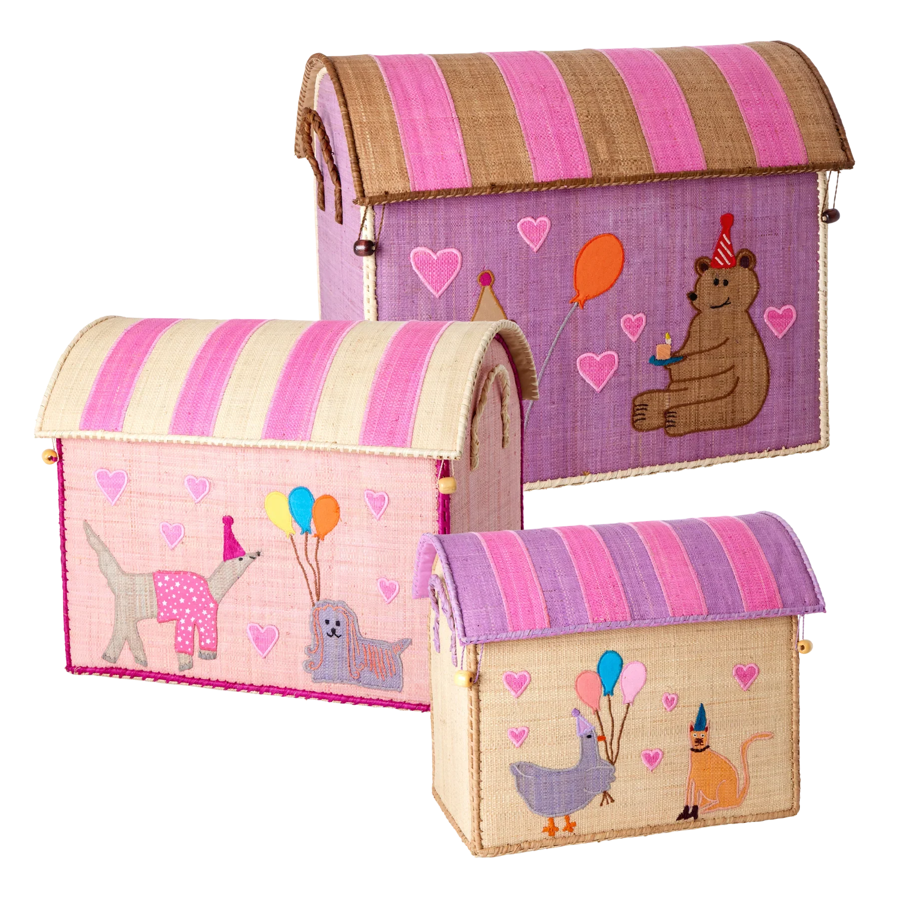 Rice - Opbergmand - Raffia - Party Thema - Small - Afbeelding 2
