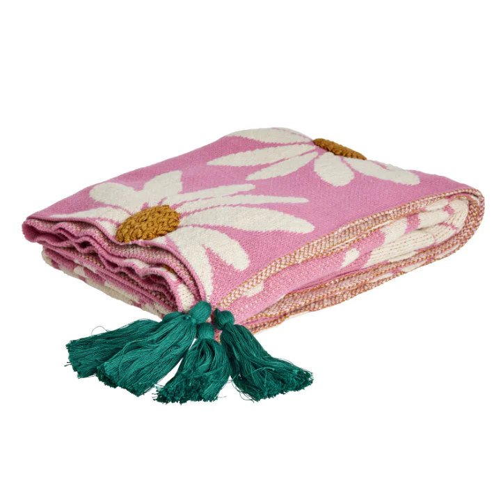 Rice – Baby Deken – Bloemen – Roze