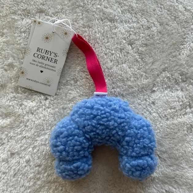 Speendoekje – Croissant – Teddy – Blauw