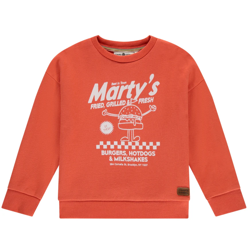 Stains & Stories – Boys – Sweatshirt – Rood