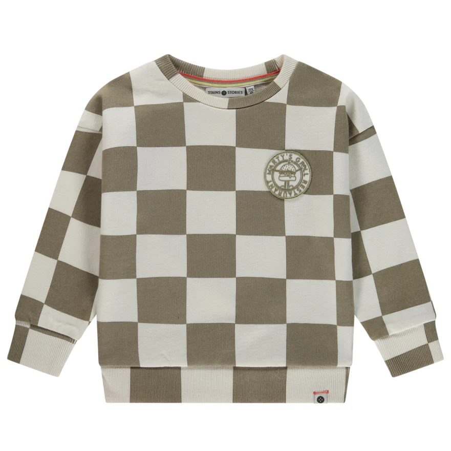 Stains & Stories – Boys – Sweatshirt – Geblokt