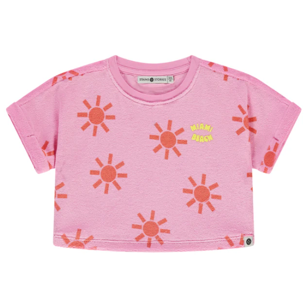 Stains & Stories – Girls – T-shirt – Neon Pink