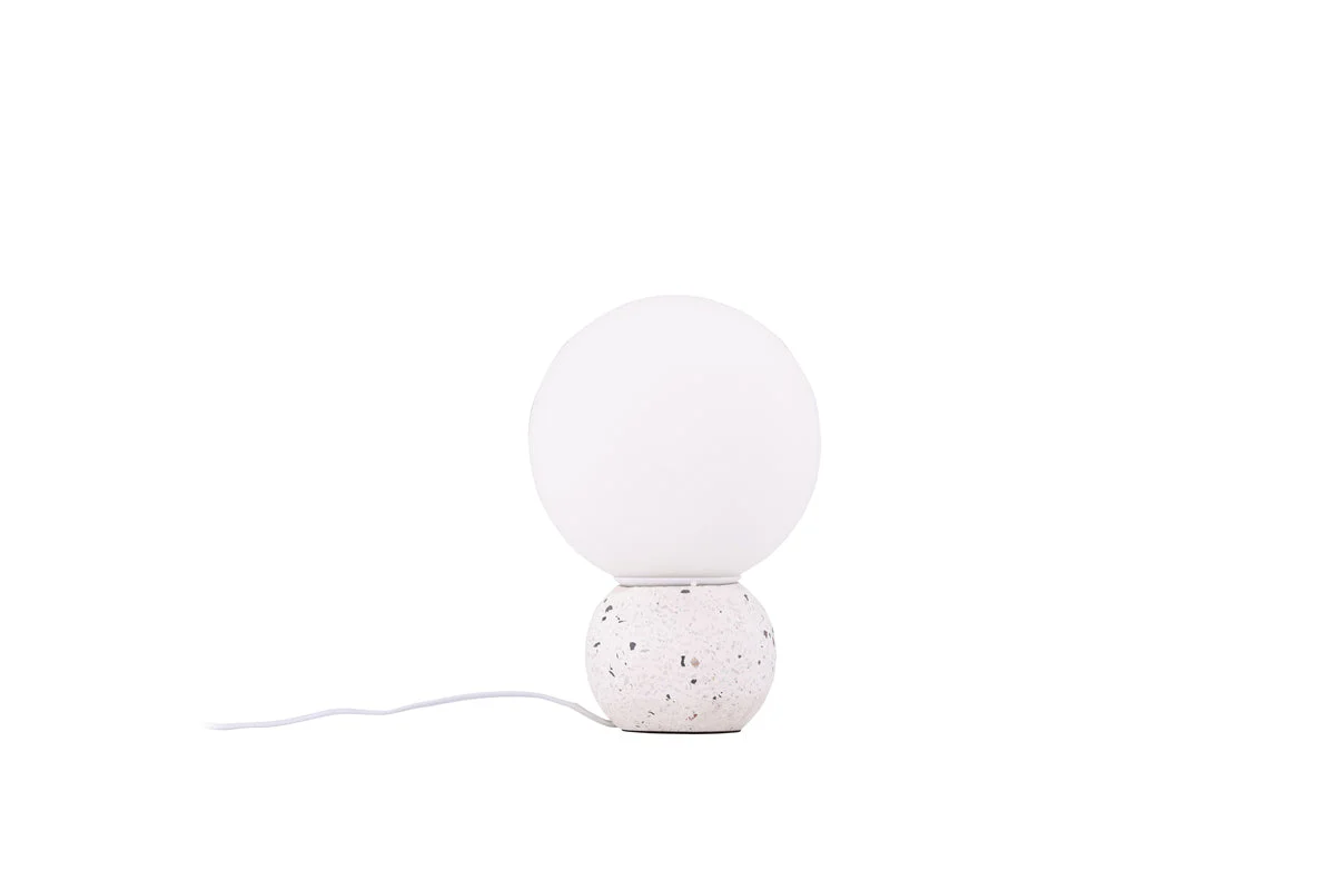 Rebellenclub Tafellamp Nica – wit – Ø 20 cm
