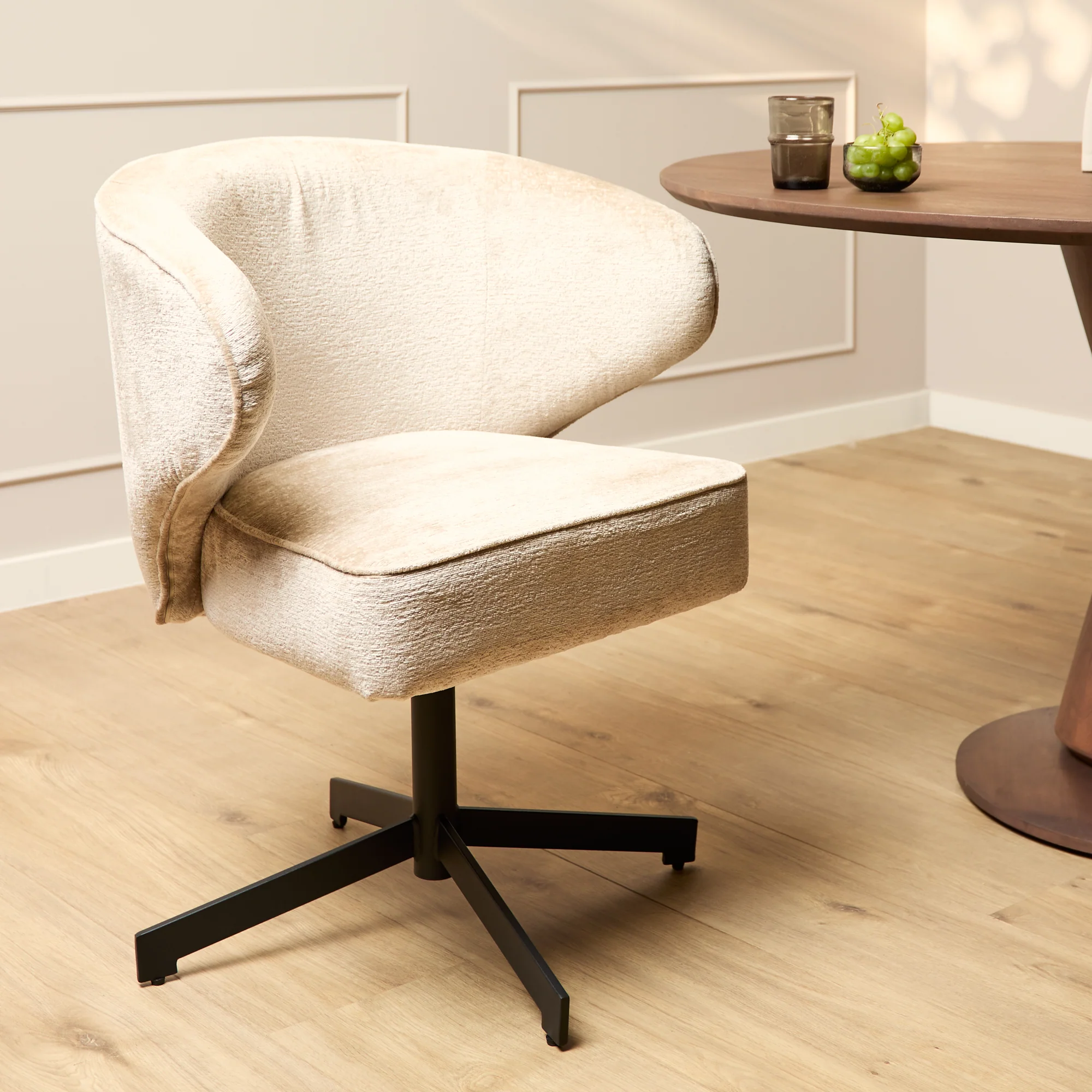 Starfurn eetkamerstoel Persie – beige – 69x71x52cm