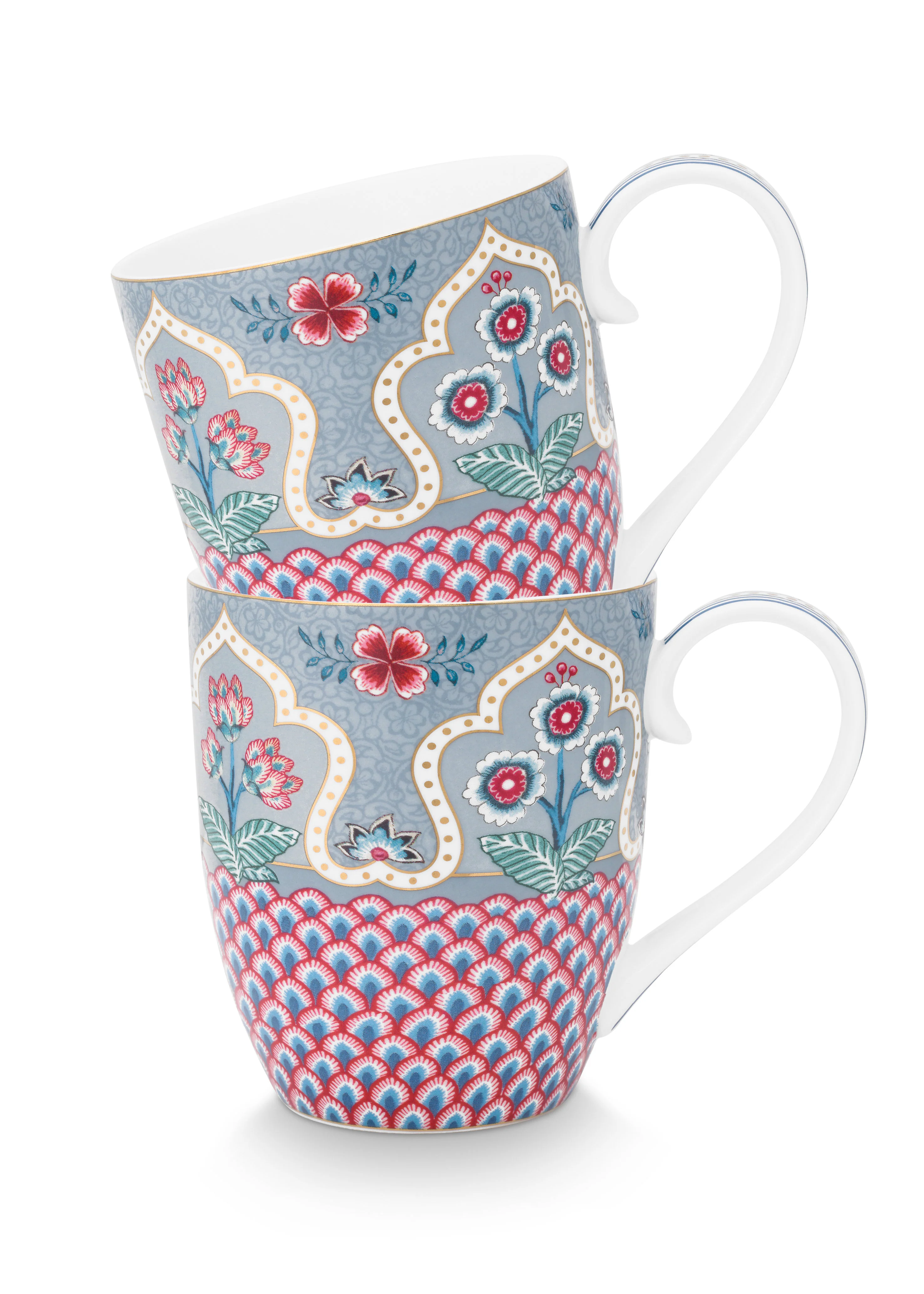 Pip Studio – Flower Festival Mokken – Servies set van 2 – 450ml