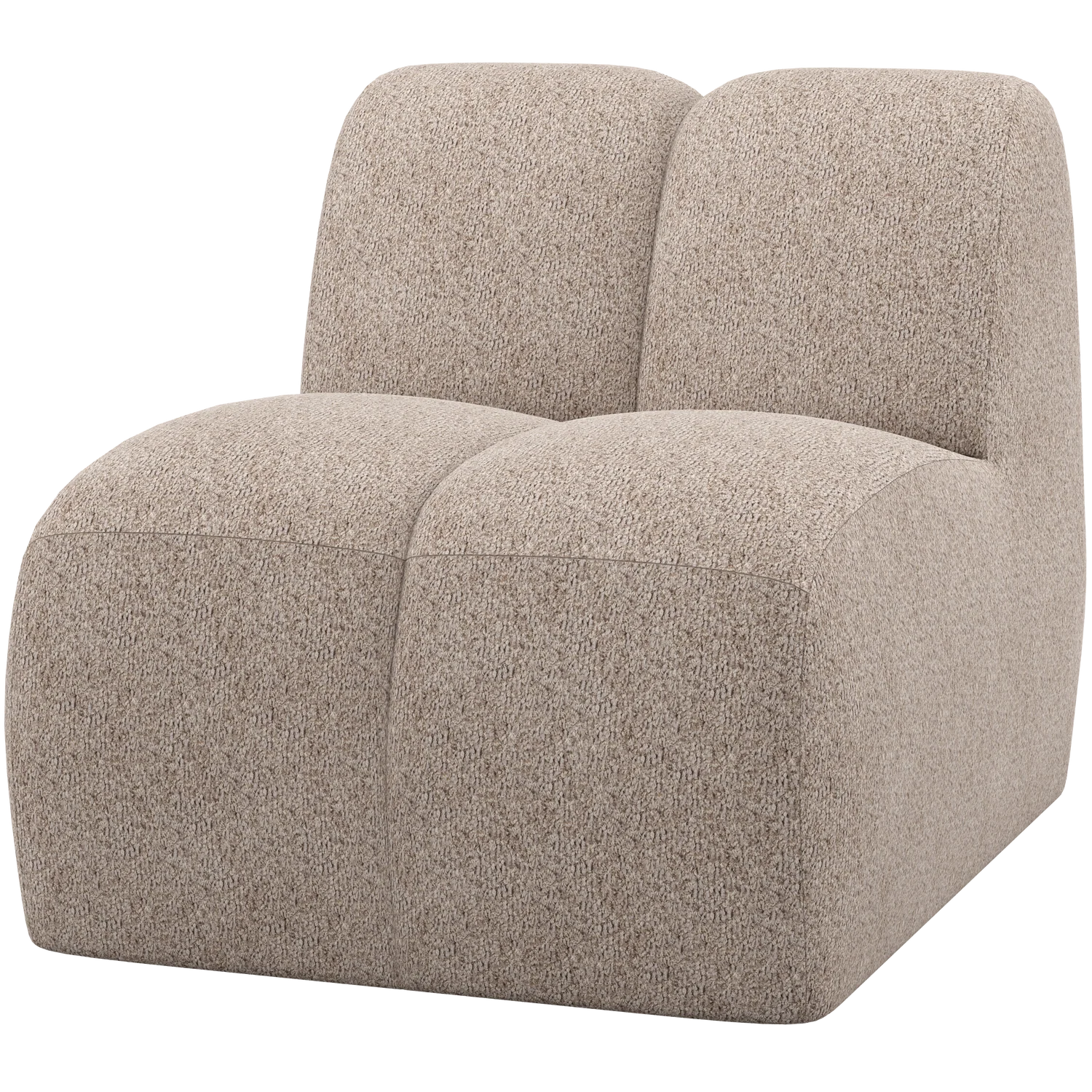 WOOOD 1-zits element Mojo – Wollig – Donker Zand – 74x84x97
