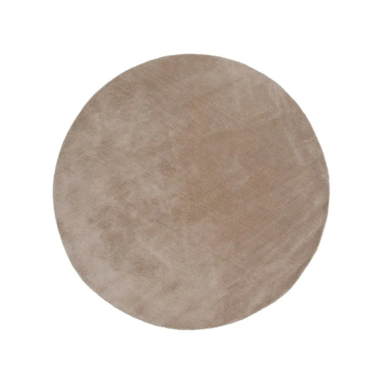 Rebellenclub Vloerkleed Bramming – beige – Ø 200 cm