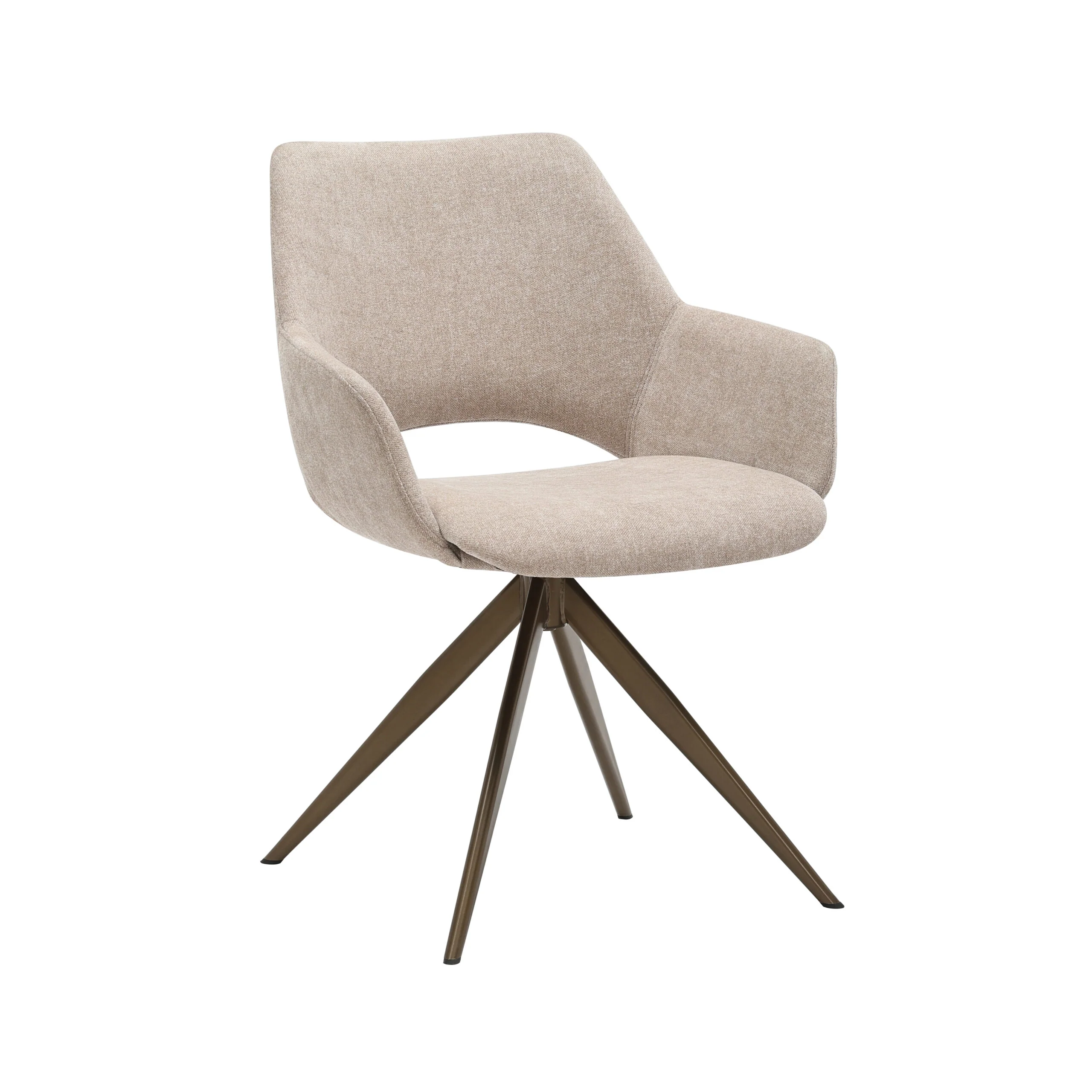 Starfurn eetkamerstoel Daisy – beige – 60x61x82cm