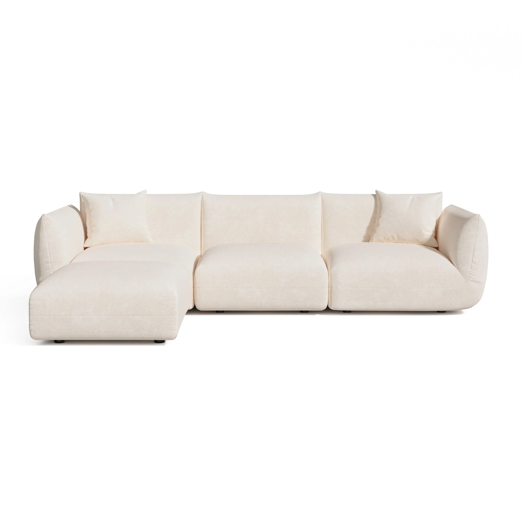 Sia Home – NOOMA – Chenille fluweel – Crème – 313cm