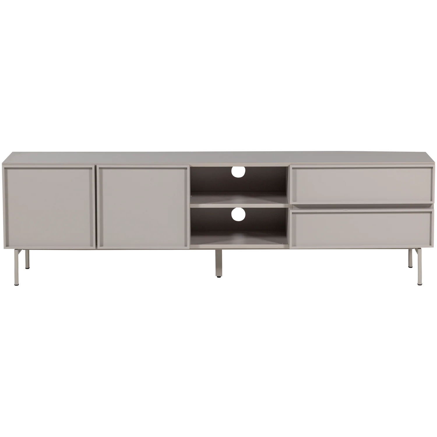 WOOOD tv meubel Tours 180 cm – Melamine/MDF – Zand – 51x180x42