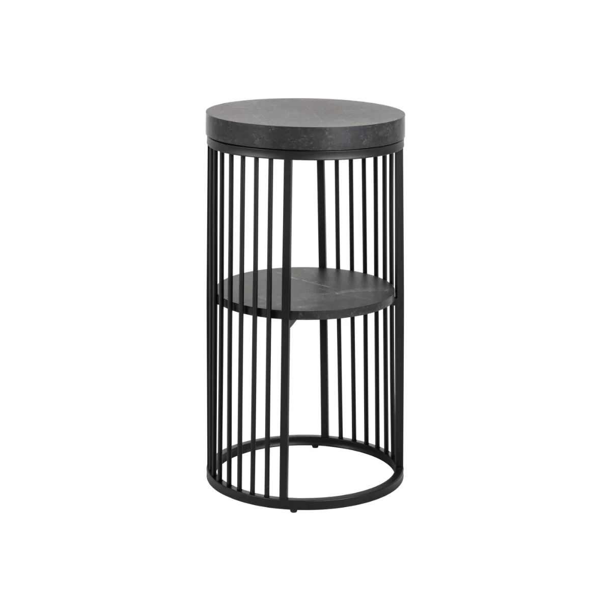 BRAM Bijzettafel Clune – ø35 cm- Zwart