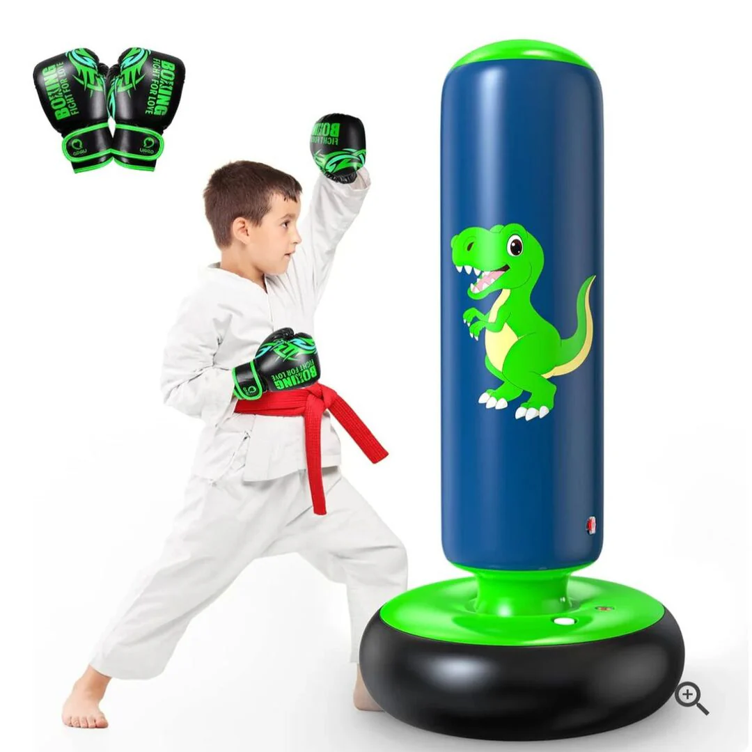 PowerPunch Kids | Opblaasbare Bokszak voor Beweging & Zelfvertrouwen
