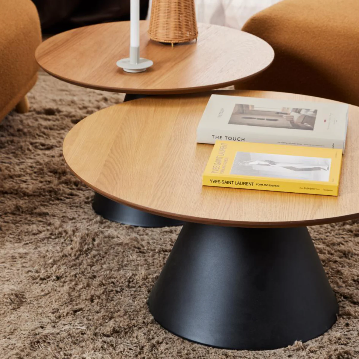 Rebellenclub Salontafel Leeds – ø85 cm – Eiken
