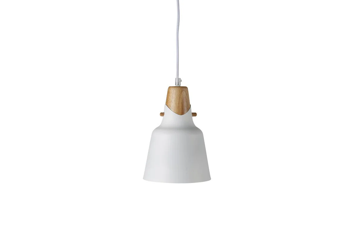 Rebellenclub Hanglamp Morrin – wit – Ø 16 cm