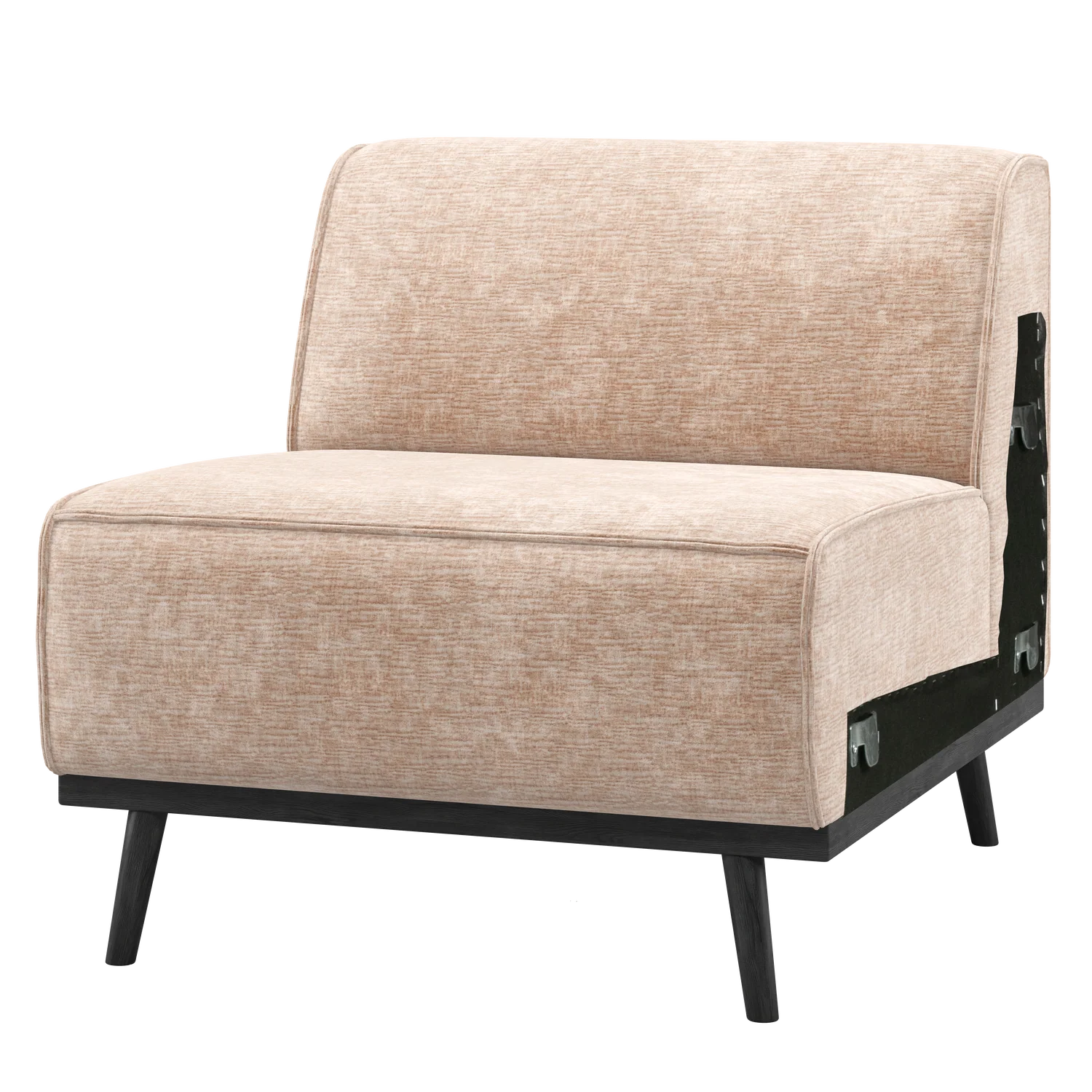 WOOOD 1-zits element bank Statement – Chenille – Velvet Naturel – 77×7