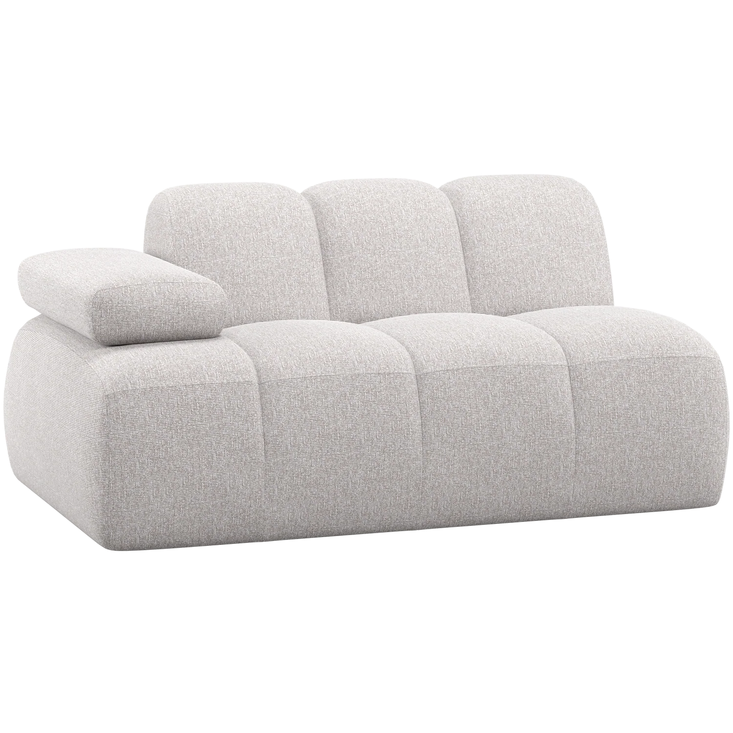 WOOOD 1,5-zits element bank arm links Mojo – Bouclé – Ecru Melange – 7