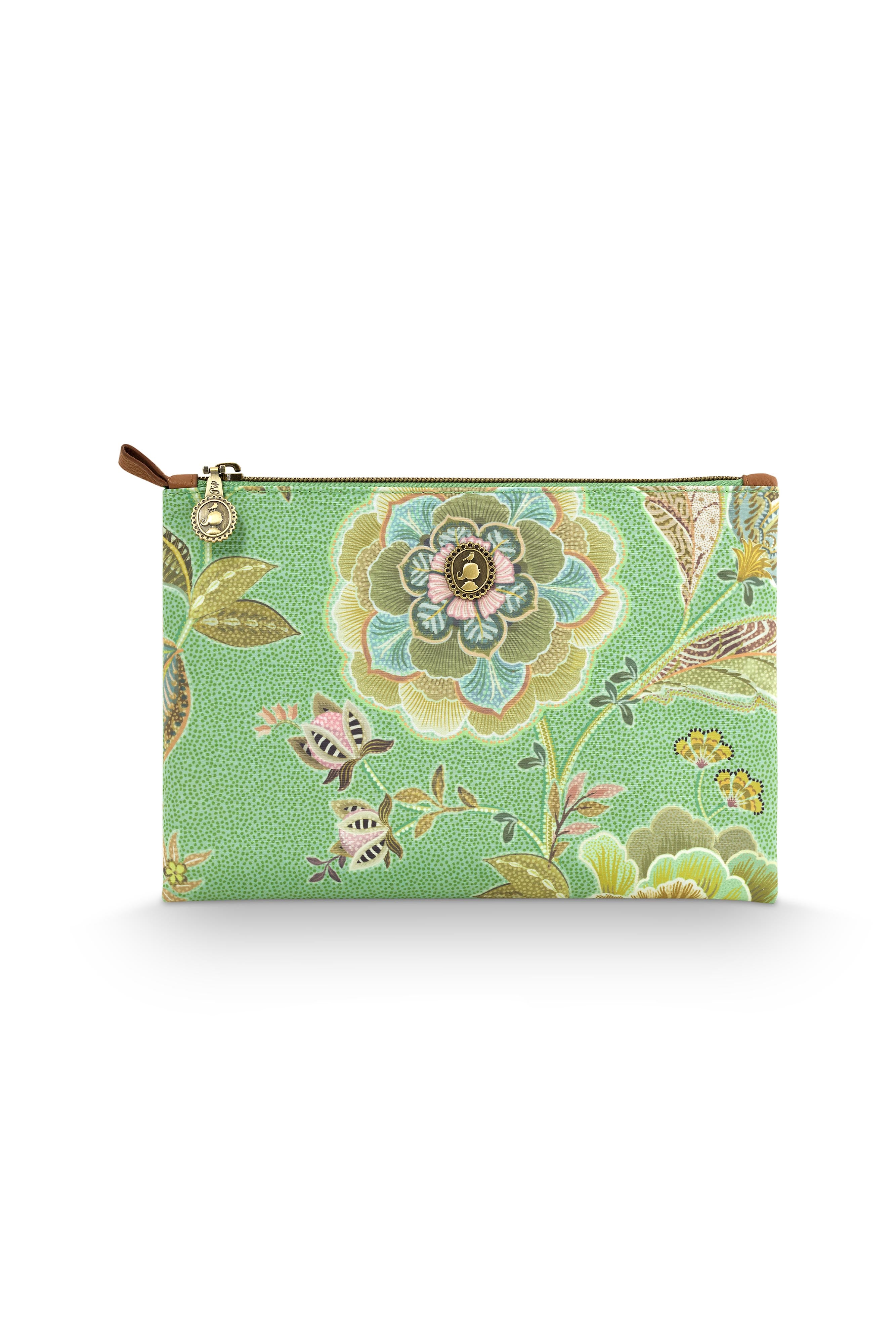 Pip Studio – Charly Make up tasje – Matata – Groen – 24x1x15.5cm