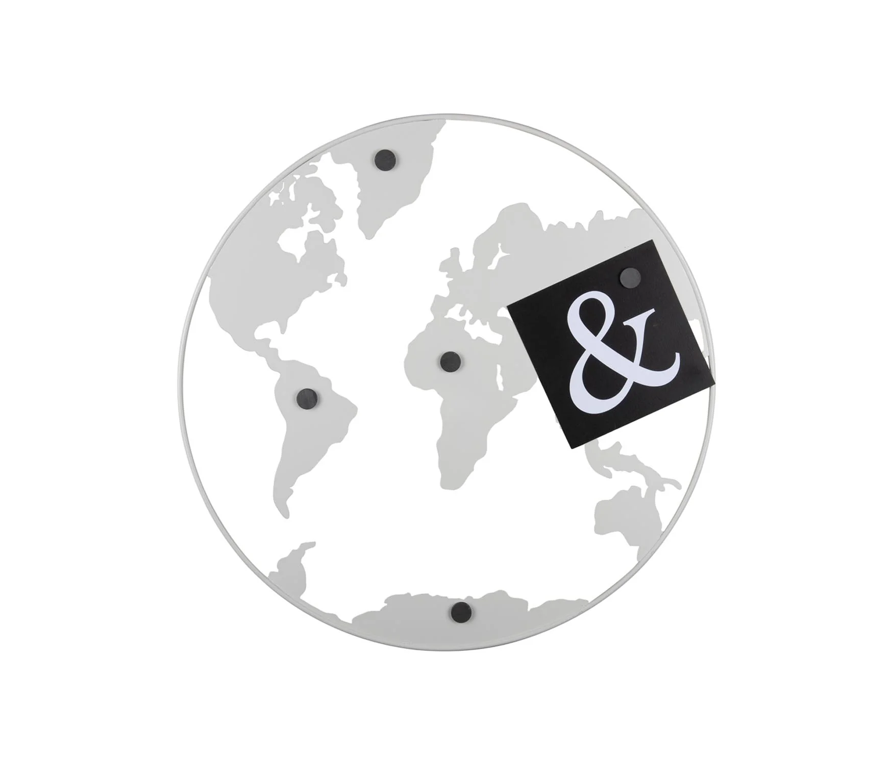 Present Time prikbord World Map – wit – Ø50cm