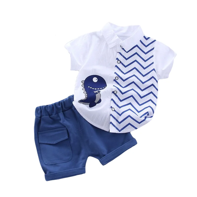 Mini Fashion™ – Overhemd dino met broekje