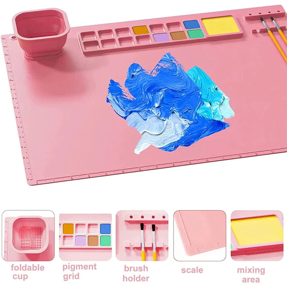 Canvas Mat™ - Schoonmaken is een makkie - Verf Placemet - Afbeelding 3