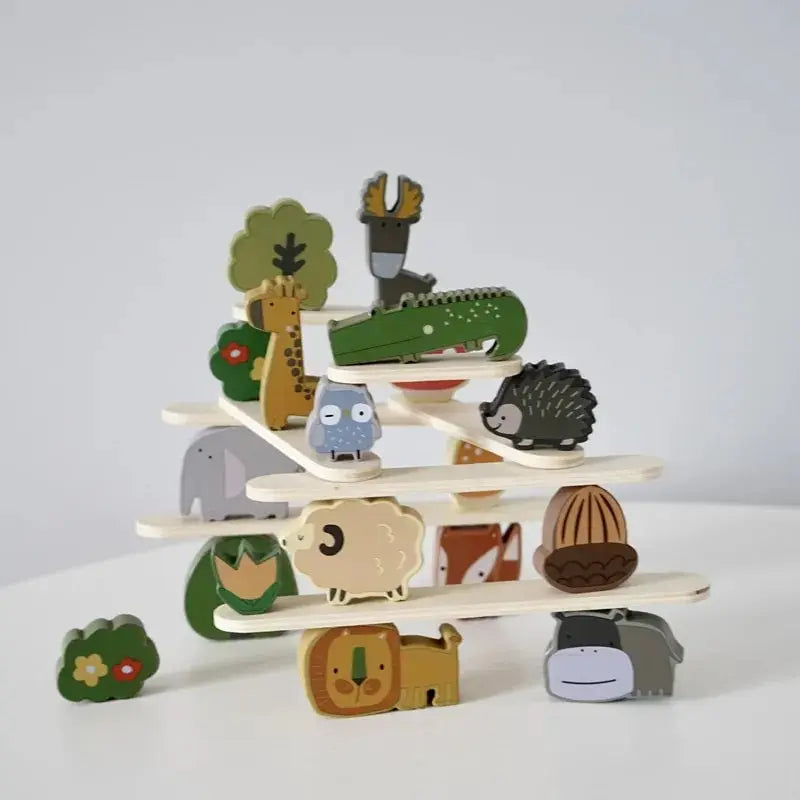 Animal Stackers™ – Slim Stapelen – Hout  Dieren Stapelspeelgoed