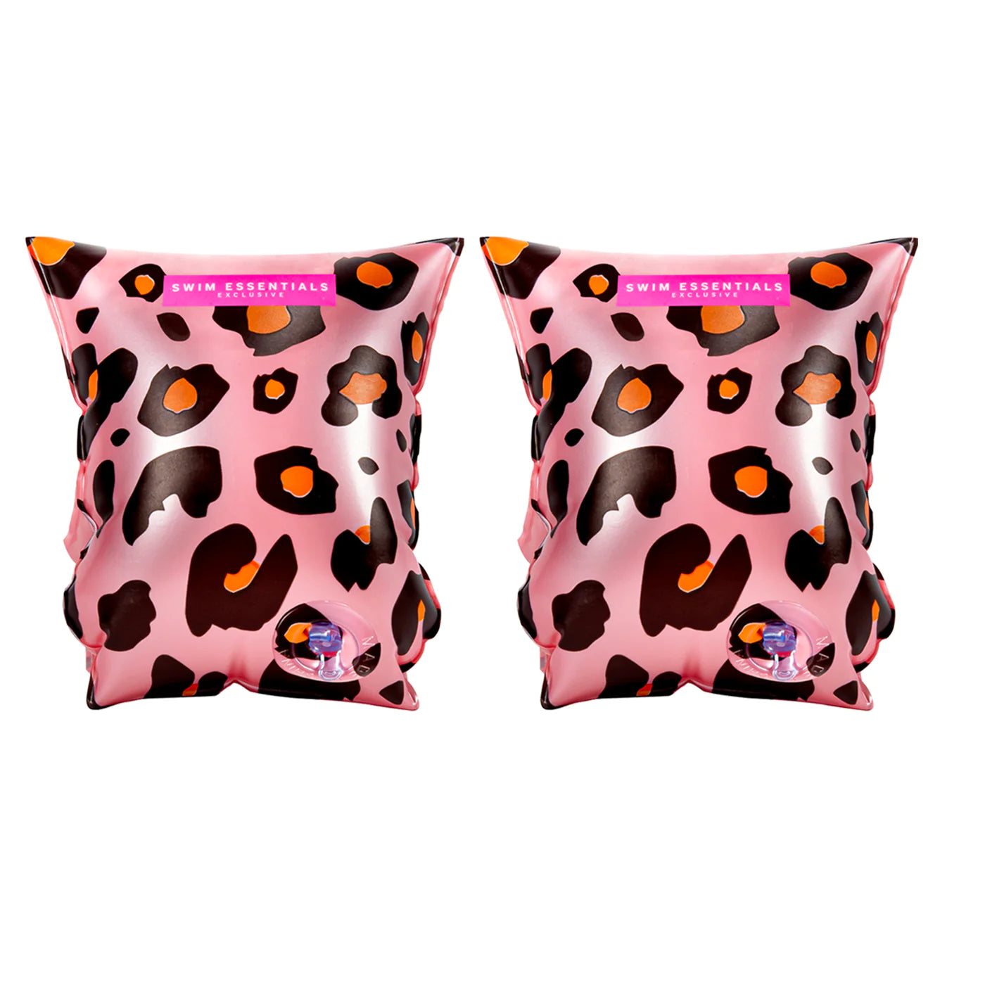 Swim Essentials- Zwembandjes – Panterprint Pink – 0-2 & 2-6 jaar