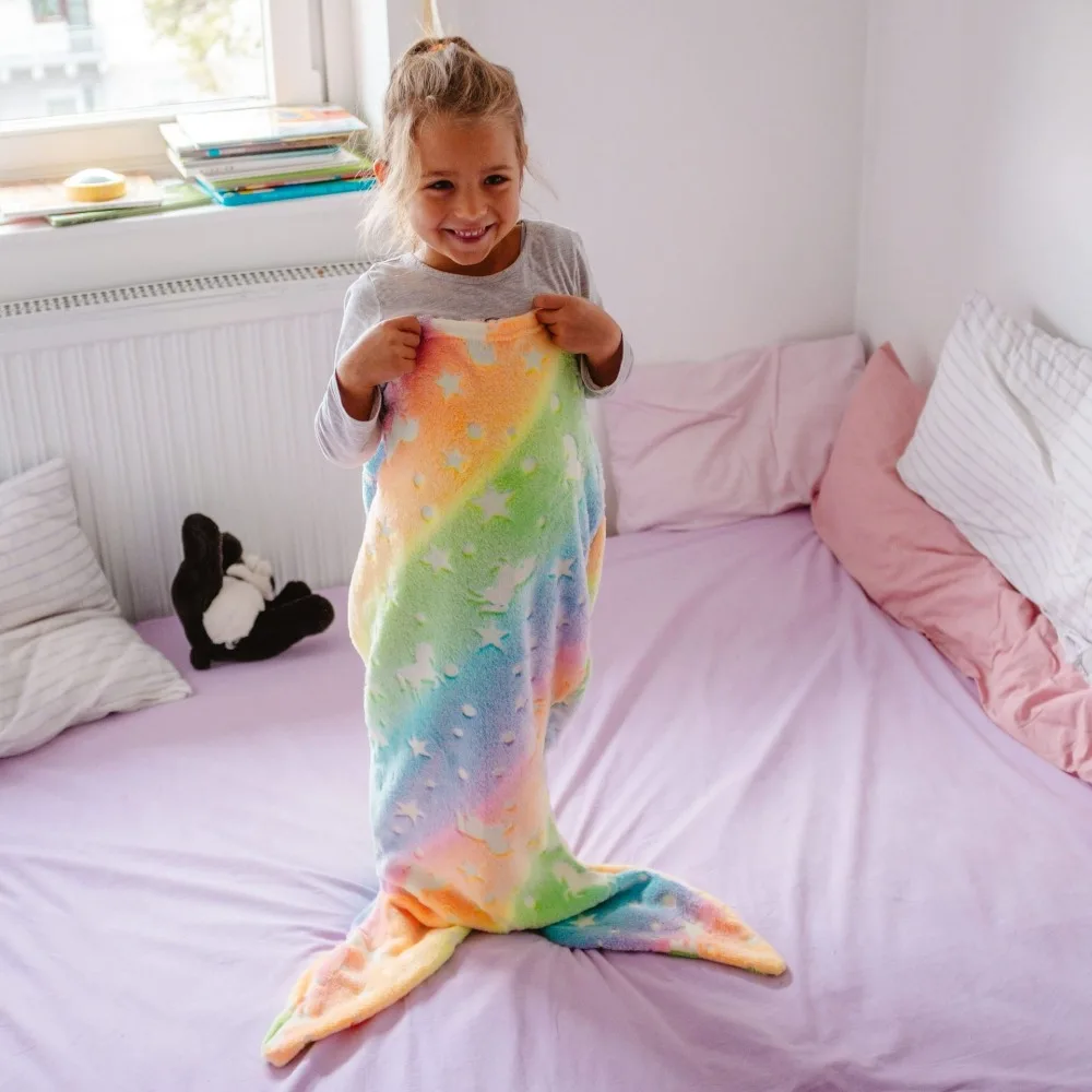 Mini Fashion™ – Glow in the Dark – Zeemeermin Slaapzak