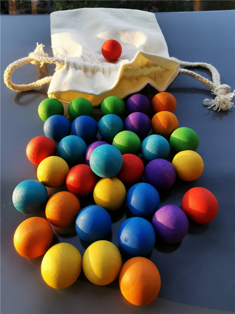 Rainbow Balls™ – Houten Ballen Regenboog